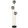 Possini Euro Arielle 67" Brass and Gray Bubble Glass Tree Floor Lamp