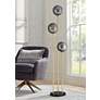 2_Possini Euro Arielle 67" Brass and Gray Bubble Glass Tree Floor Lamp