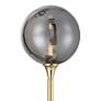 4_Possini Euro Arielle 67" Brass and Gray Bubble Glass Tree Floor Lamp more views