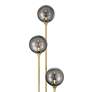 5_Possini Euro Arielle 67" Brass and Gray Bubble Glass Tree Floor Lamp more views