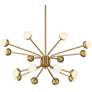 3_Possini Euro Aries 30"W Soft Gold 16-Light LED Chandelier