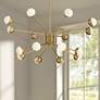 2_Possini Euro Aries 30"W Soft Gold 16-Light LED Chandelier