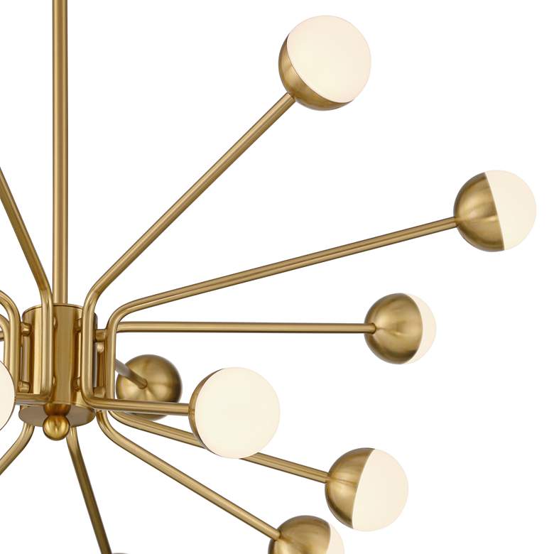 Image 3 Possini Euro Aries 30"W Soft Gold 16-Light LED Chandelier more views