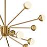 4_Possini Euro Aries 30"W Soft Gold 16-Light LED Chandelier more views
