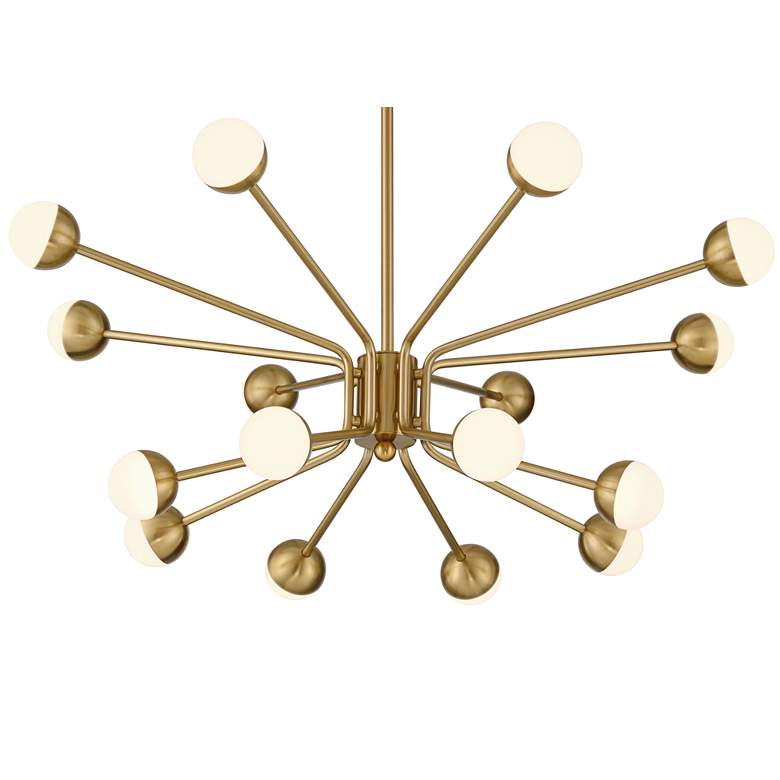 Image 5 Possini Euro Aries 30"W Soft Gold 16-Light LED Chandelier more views