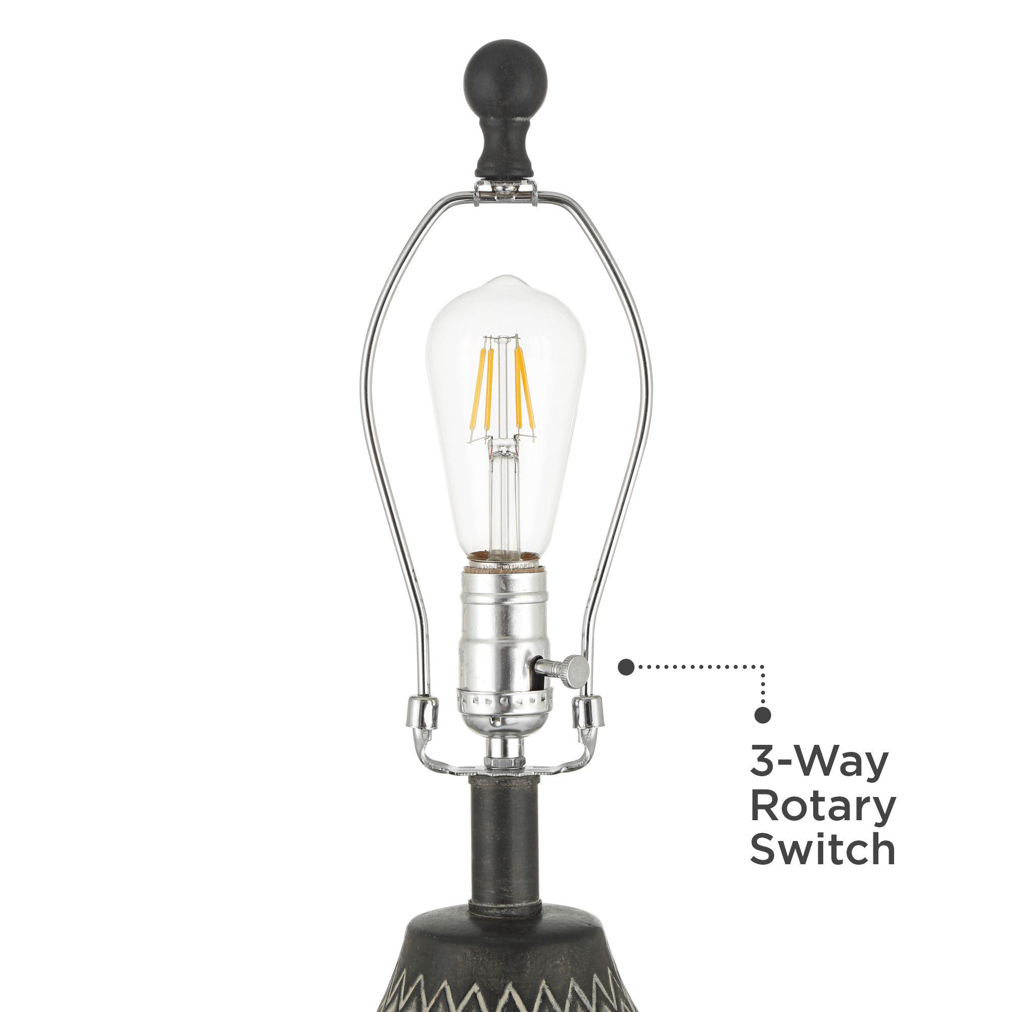 Image 5 Possini Euro Arizona 27 1/2" Zig-Zag Black Beige Table Lamps Set of 2 more views