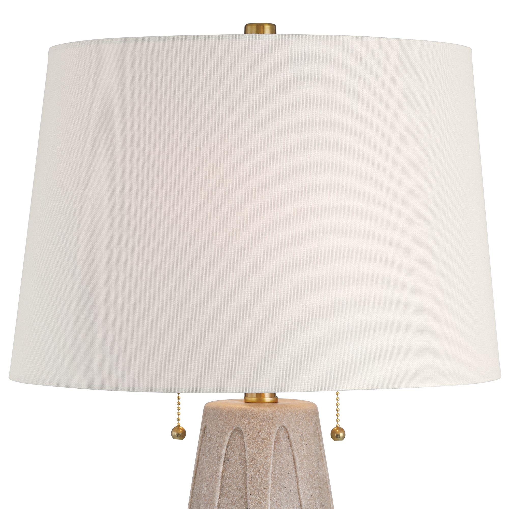 Image 4 Possini Euro Arizona 28" Faux Sandstone Modern Table Lamps Set of 2 more views