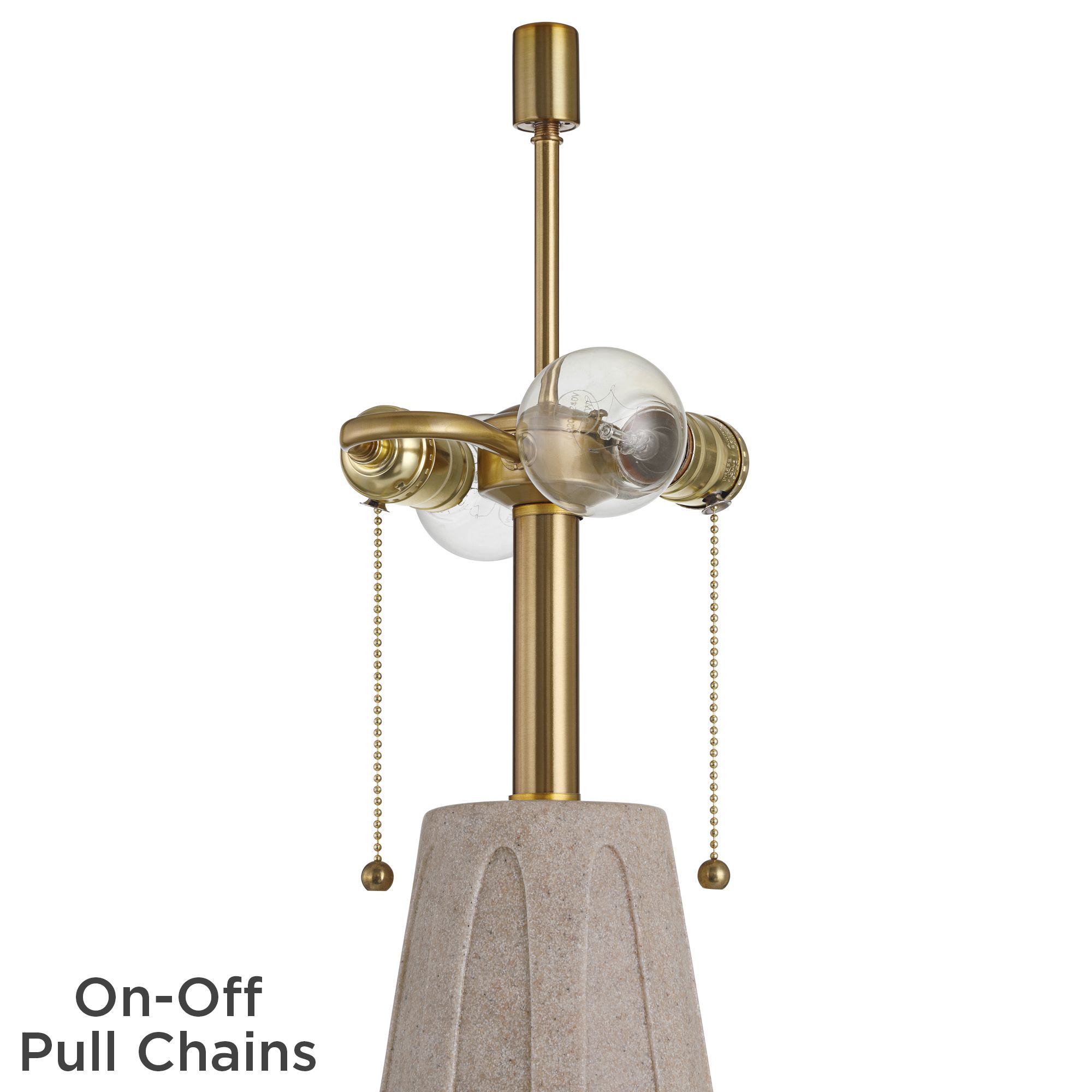 Image 6 Possini Euro Arizona 28" Faux Sandstone Modern Table Lamps Set of 2 more views