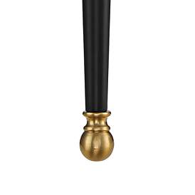 Image4 of Possini Euro Arletta 26" High Classic Black and Brass Wall Sconce more views
