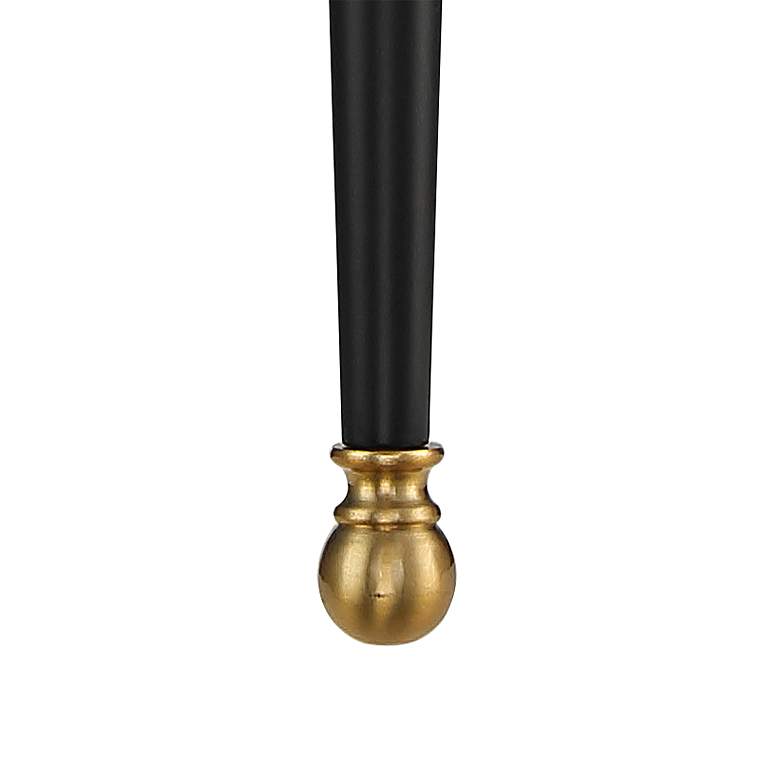 Image 4 Possini Euro Arletta 26" High Classic Black and Brass Wall Sconce more views