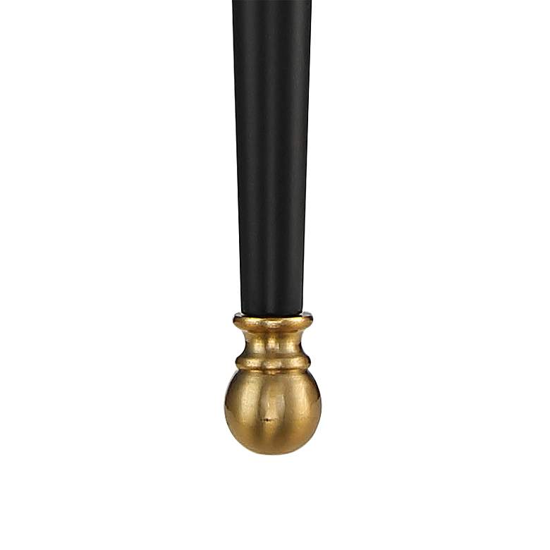 Image 5 Possini Euro Arletta 26" High Classic Black and Brass Wall Sconce more views