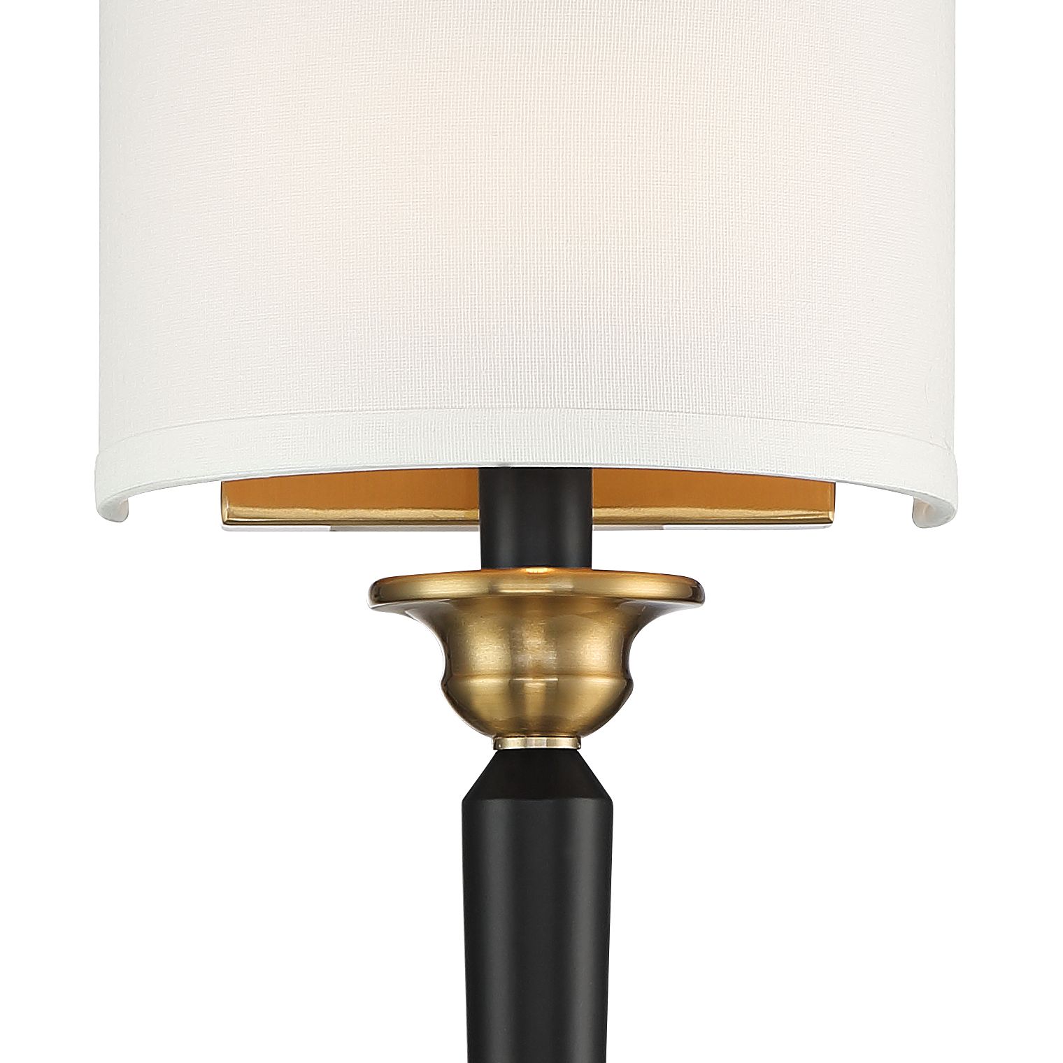 Image 2 Possini Euro Arletta 26" High Classic Black Brass Wall Sconce Set of 2 more views