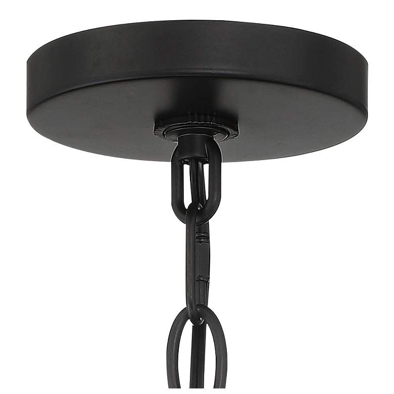 Image 5 Possini Euro Arley 12 1/2 inch High Black Outdoor Hanging Light more views