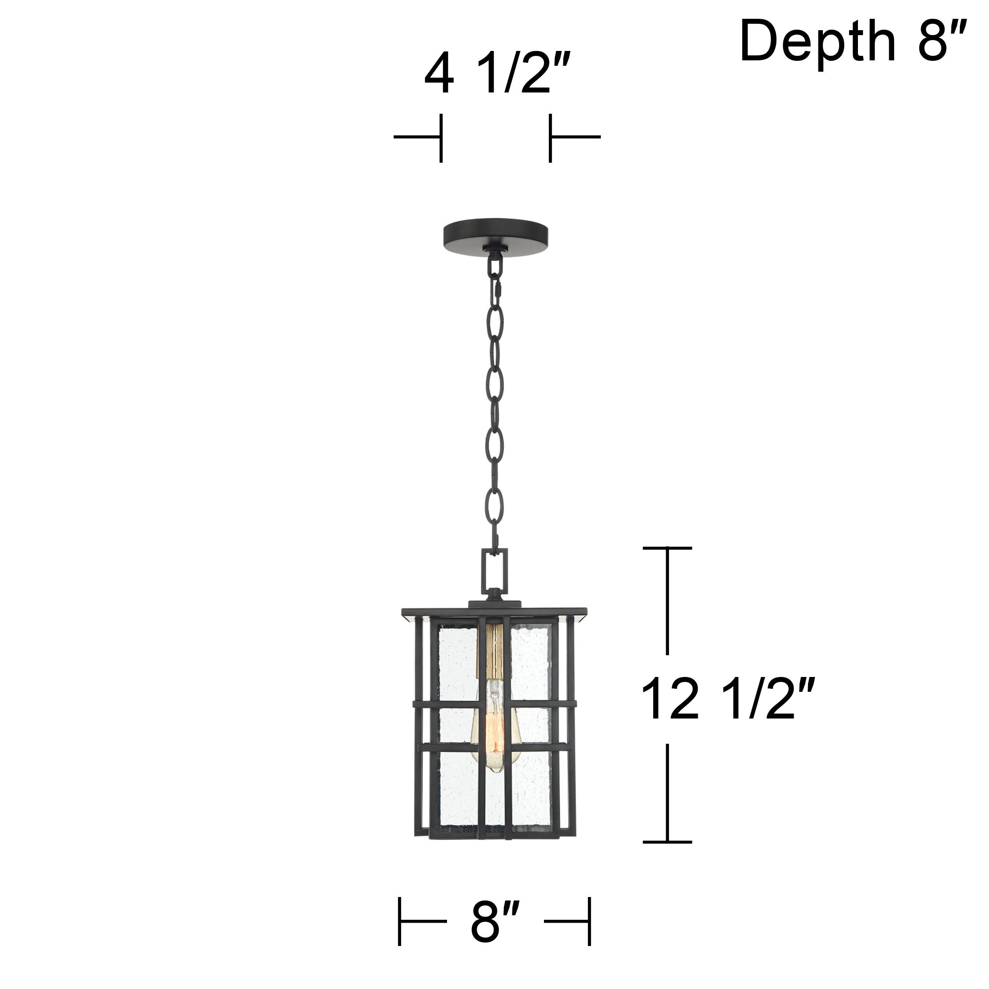 Watch A Video About the Possini Euro Arley Black Outdoor Hanging Light