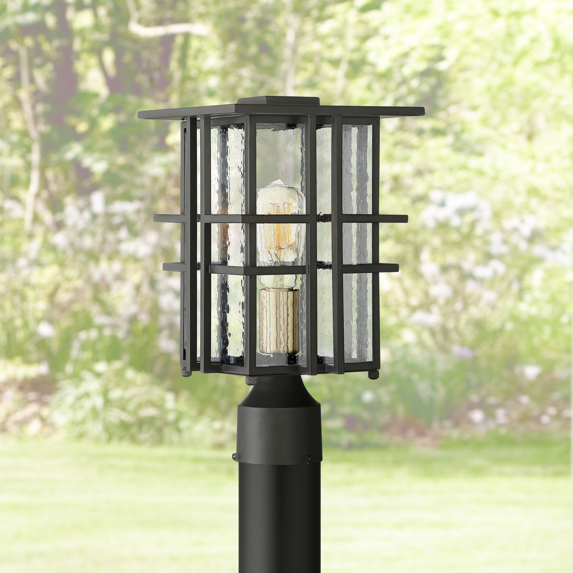 Mid century modern outdoor post deals light