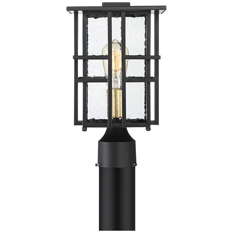 Image 5 Possini Euro Arley 13 3/4 inch High Black Outdoor Post Light more views
