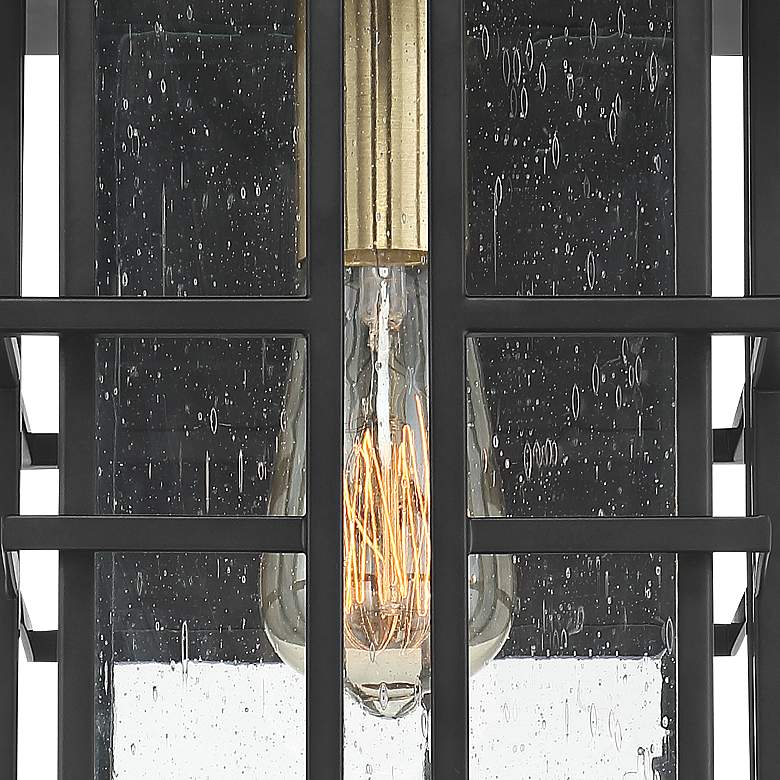 Image 4 Possini Euro Arley 16" High Black Finish Outdoor Wall Lights Set of 2 more views