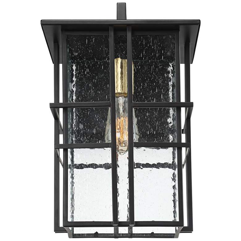 Image 5 Possini Euro Arley 16" High Black Finish Outdoor Wall Lights Set of 2 more views