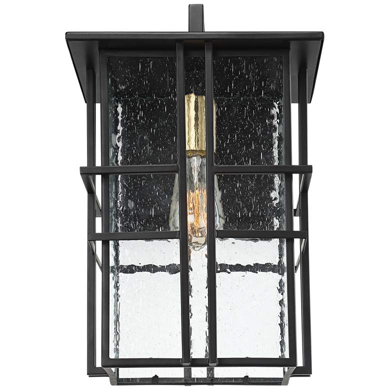 Possini Euro Arley 16&quot; High Black Outdoor Wall Light more views