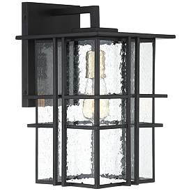 Image5 of Possini Euro Arley 16" High Black Outdoor Wall Light more views