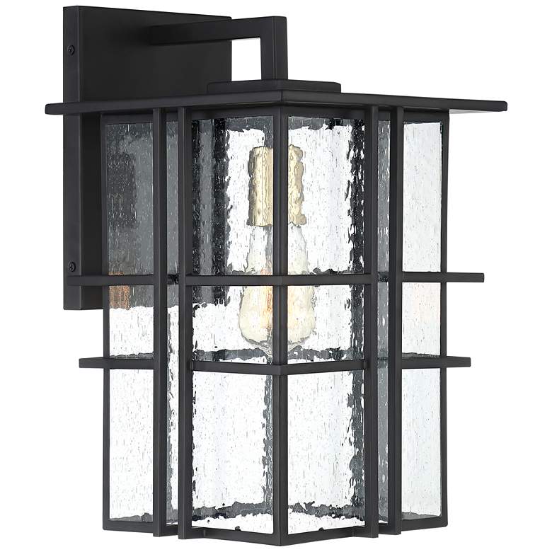 Possini Euro Arley 16&quot; High Black Outdoor Wall Light more views