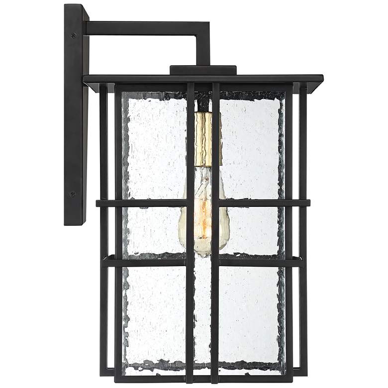 Image 6 Possini Euro Arley 16" High Black Outdoor Wall Light more views