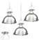 Possini Euro Arlo Chrome 3-Light Swag Chandelier