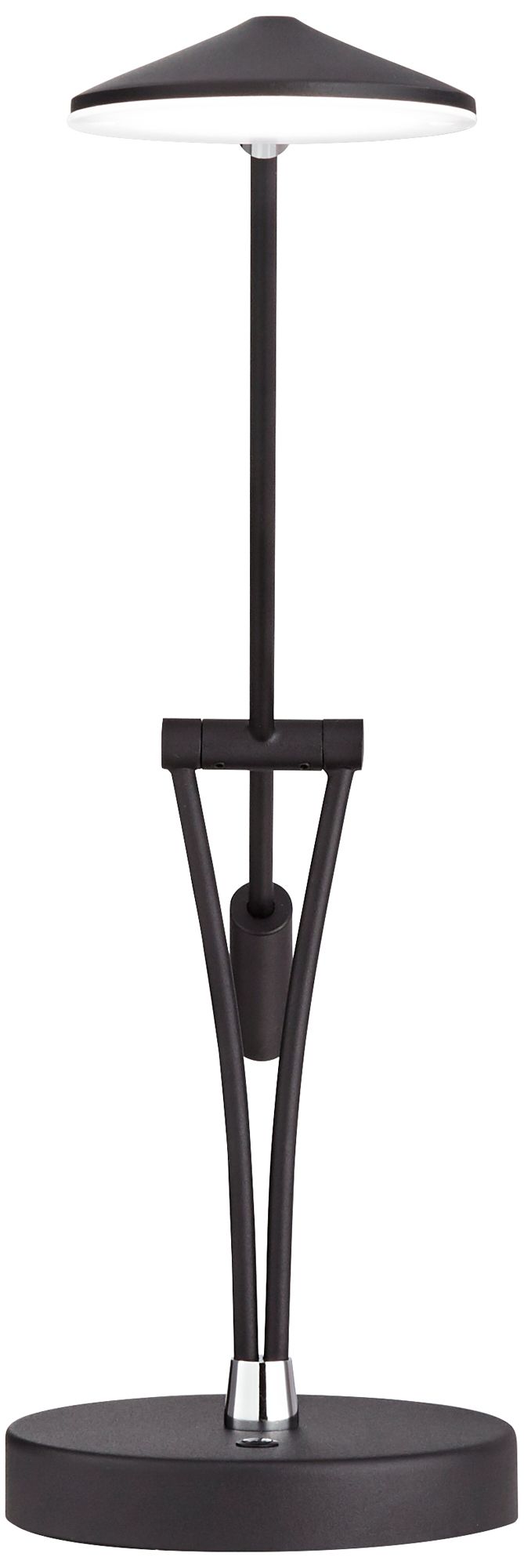 Possini Euro Arnie Satin Black Adjustable LED USB Desk Lamps Set of 2