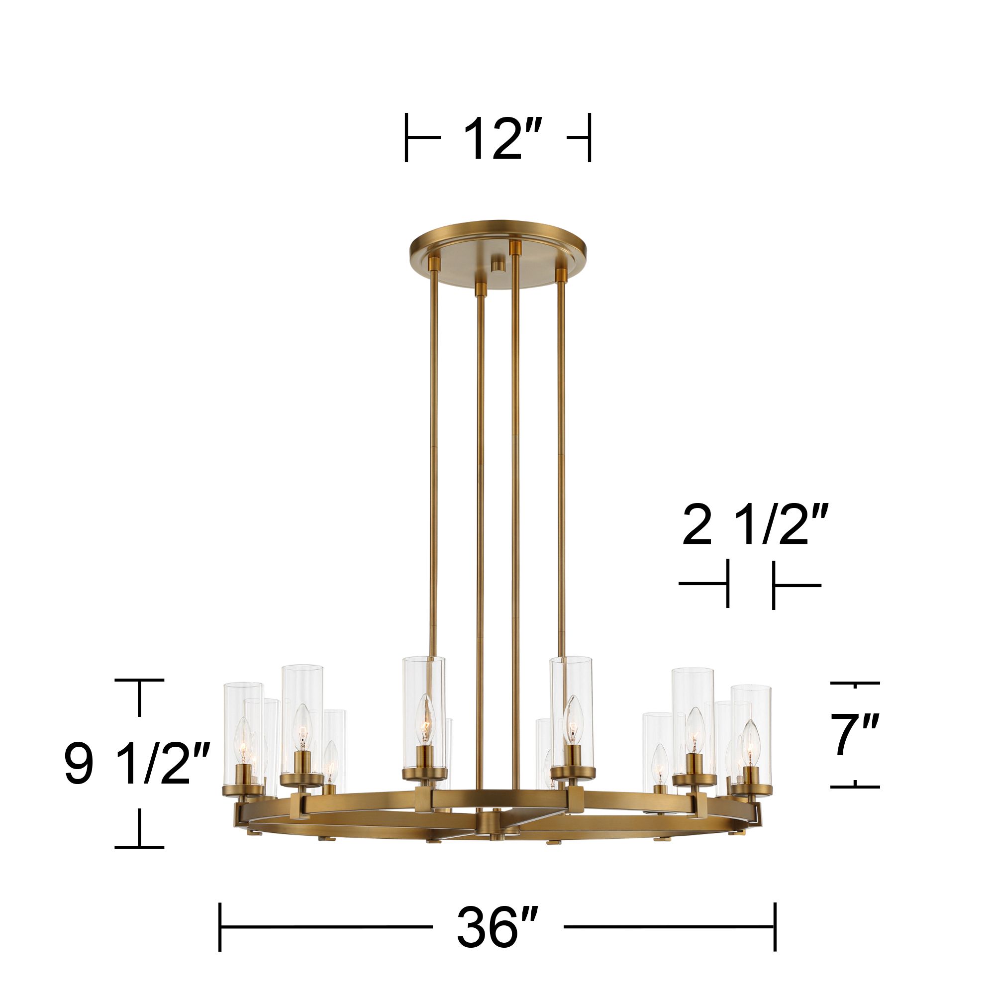Watch A Video About the Stiffel Aron Brass 12 Light Wagon Wheel Chandelier