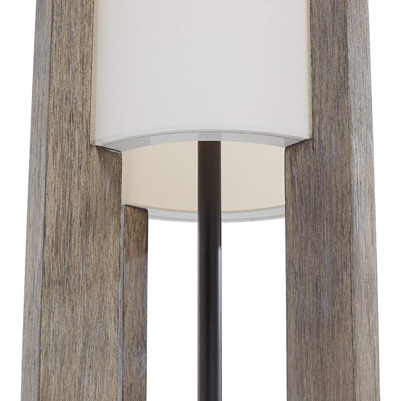 Image 5 Possini Euro Arrista 63" Modern Gray Wash Cylinder Floor Lamp more views
