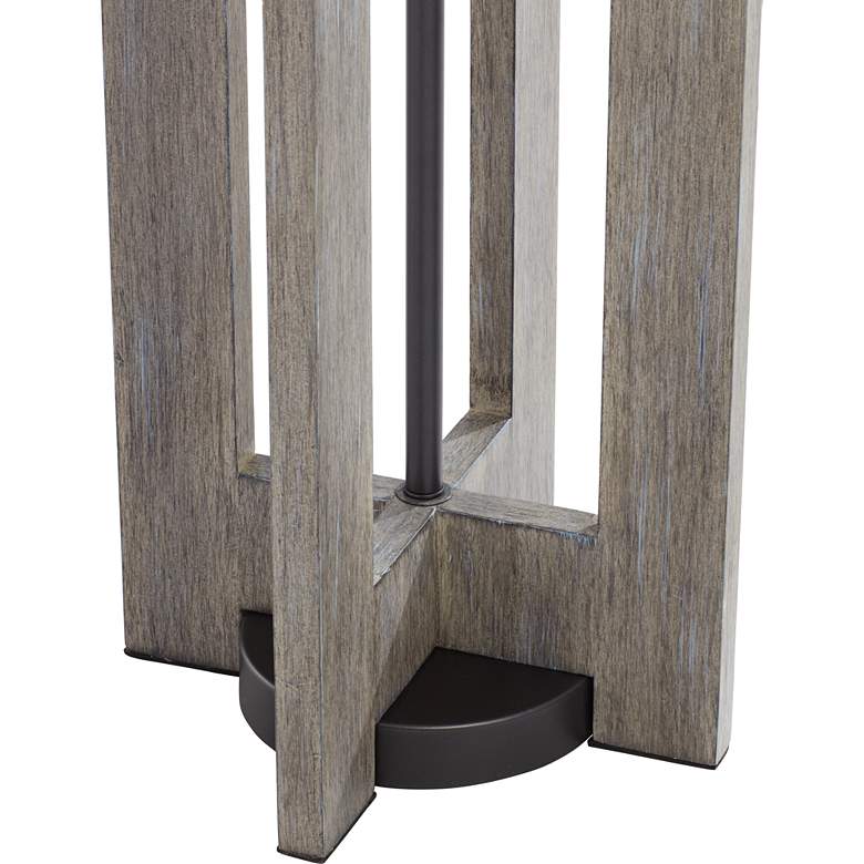 Image 6 Possini Euro Arrista 63" Modern Gray Wash Cylinder Floor Lamp more views