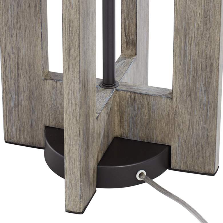 Image 7 Possini Euro Arrista 63" Modern Gray Wash Cylinder Floor Lamp more views