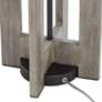 7_Possini Euro Arrista 63" Modern Gray Wash Cylinder Floor Lamp more views
