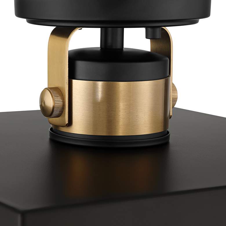 Image 4 Possini Euro Artemis 12" Wide Black and Gold 2-Light Ceiling Light more views