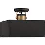 6_Possini Euro Artemis 12" Wide Black and Gold 2-Light Ceiling Light more views