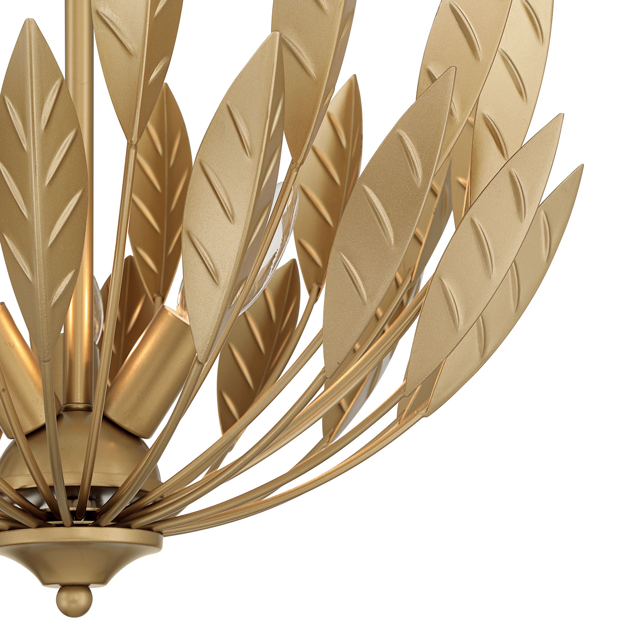 Image 2 Possini Euro Arundo 17 1/2" Wide Warm Brass 3-Light Pendant Light more views