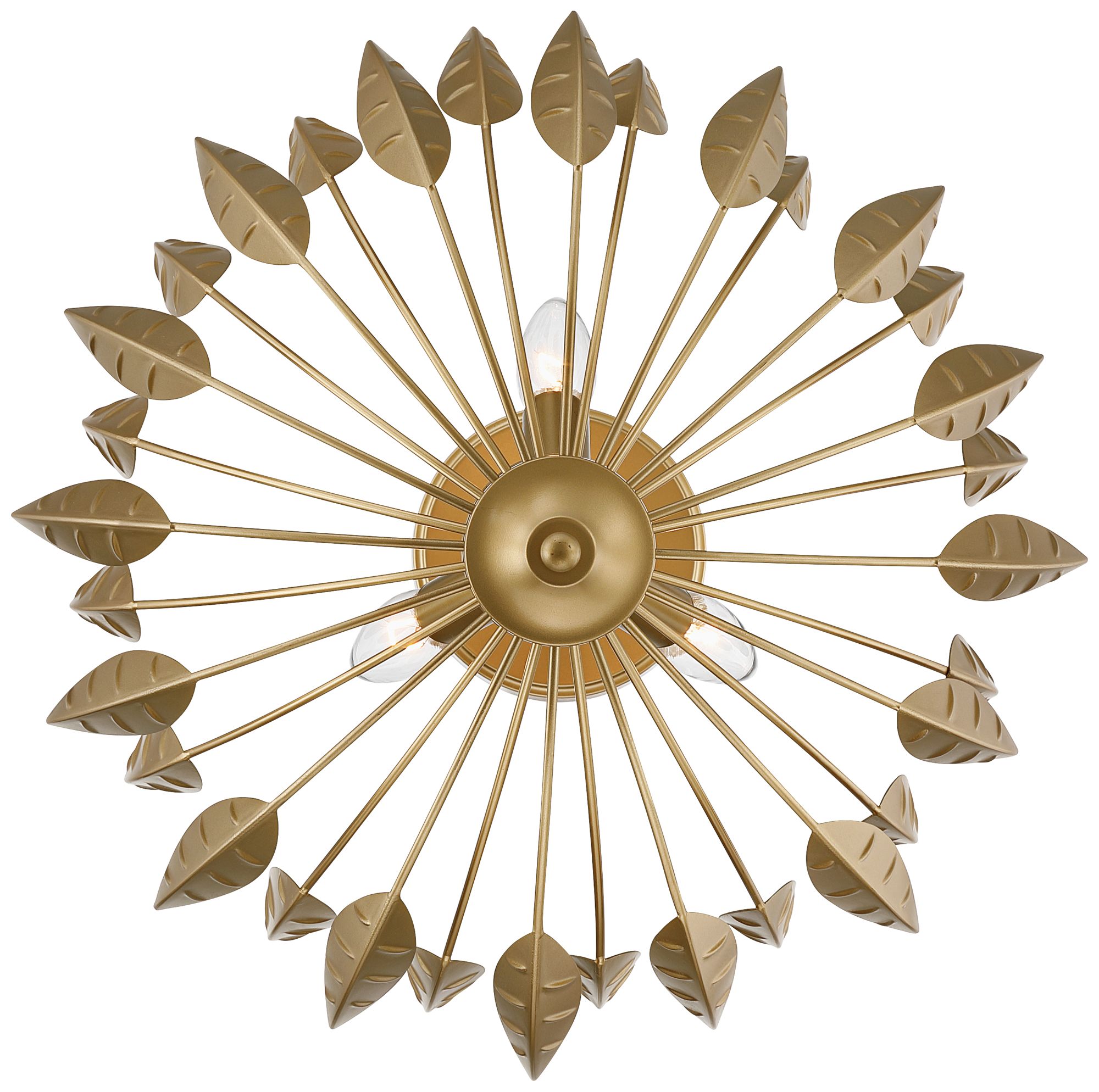 Possini Euro Arundo 17 1/2" Wide Warm Brass 3-Light Pendant Light