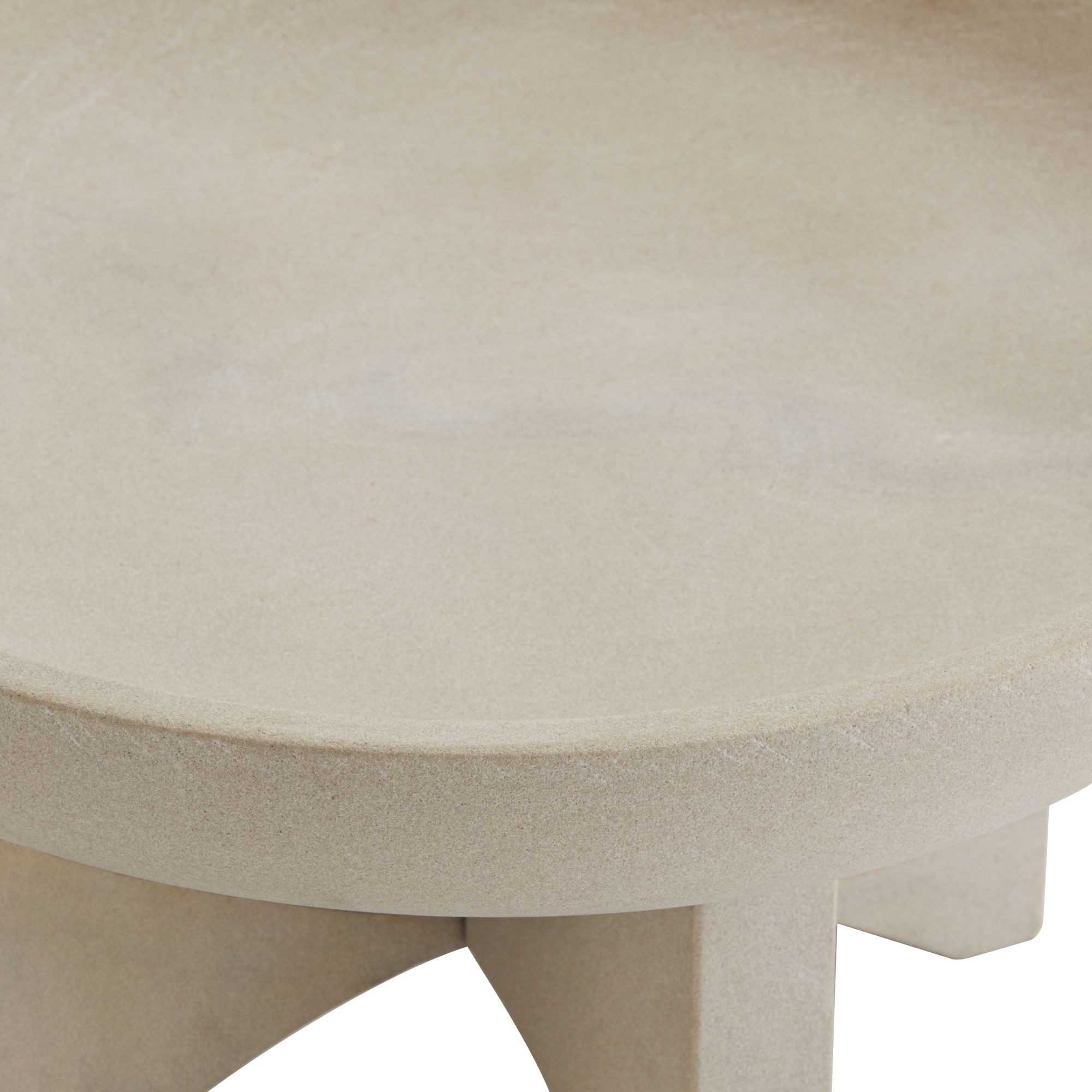 Image 3 Possini Euro Asha 12" Wide Sandstone Decorative Footed Bowl more views