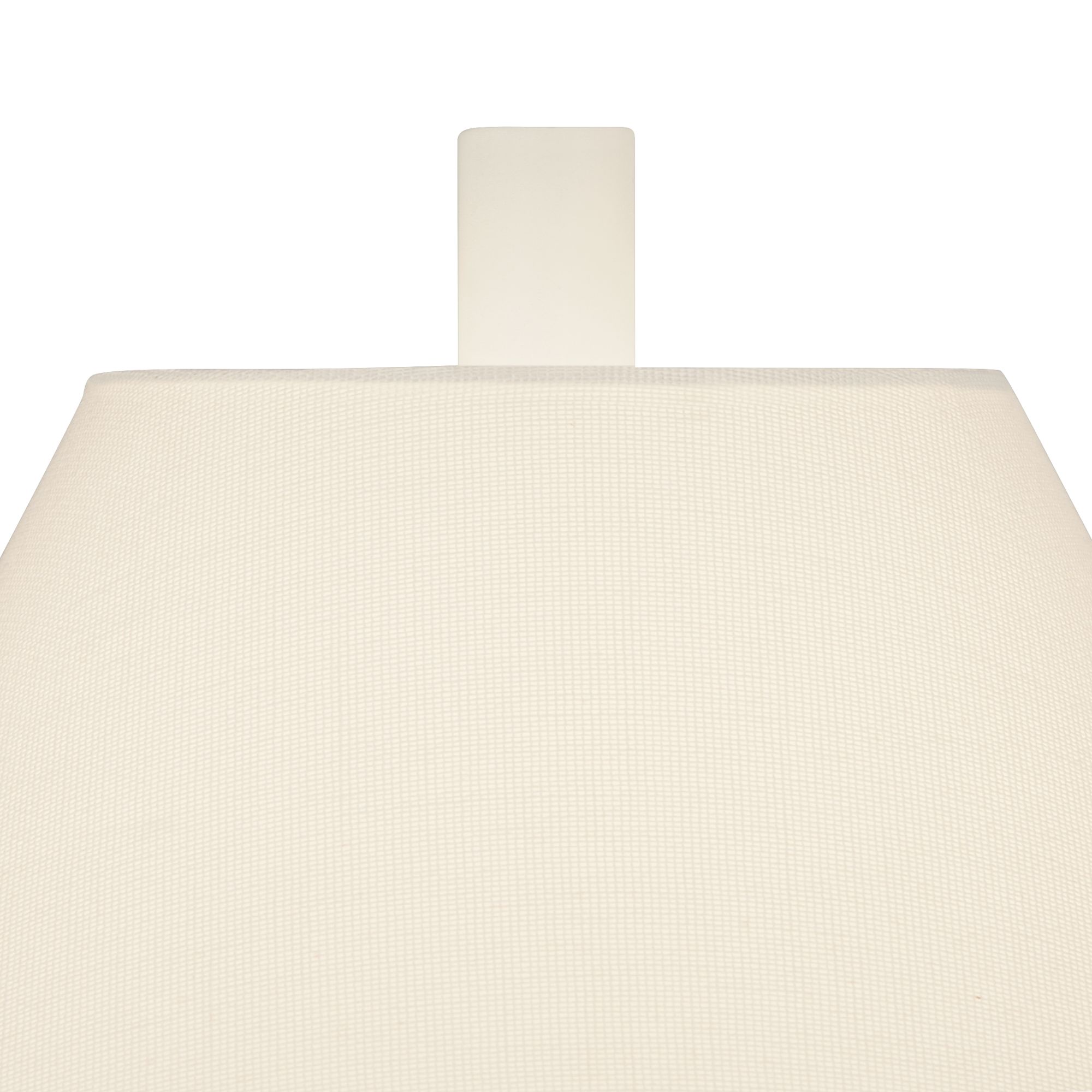 Image 4 Possini Euro Ashely 24 1/2" White Geometric Modern Table Lamp Set of 2 more views