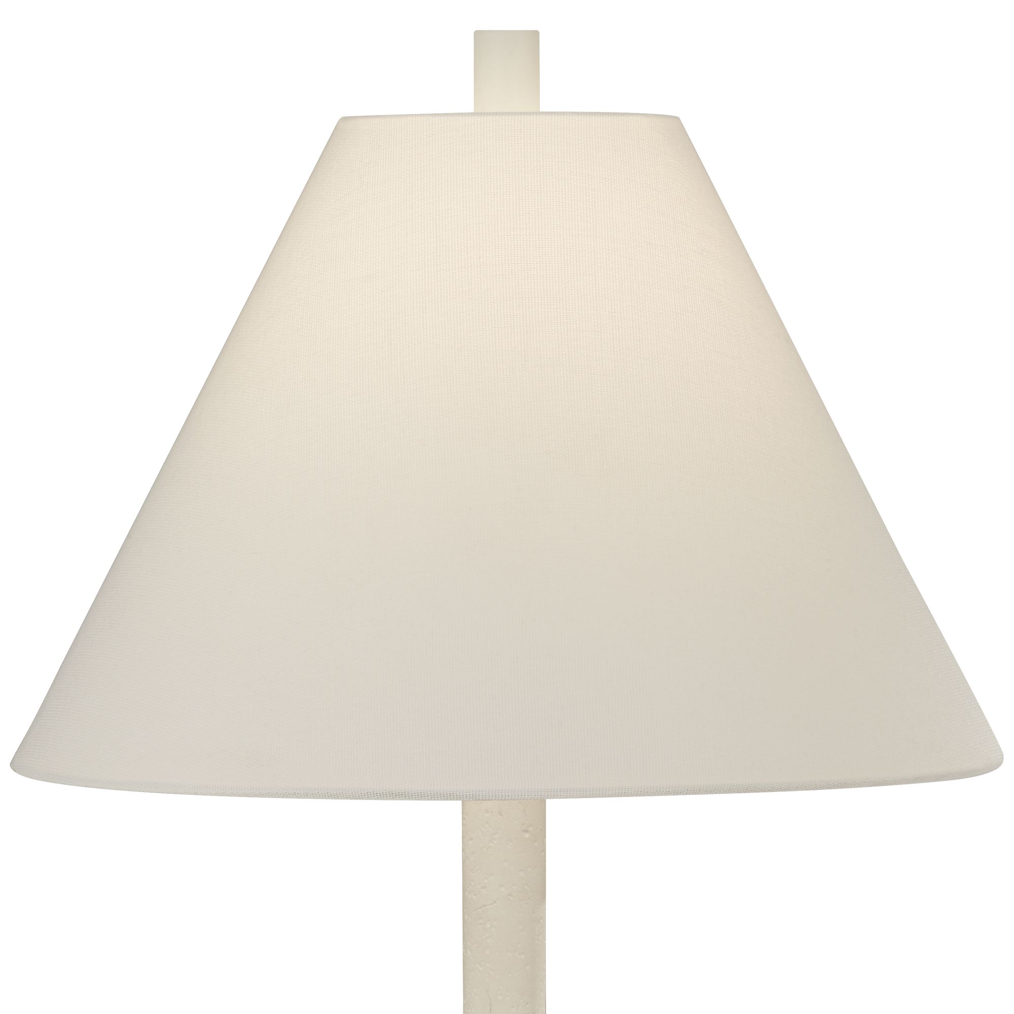 Image 5 Possini Euro Ashely 24 1/2" White Geometric Modern Table Lamp Set of 2 more views