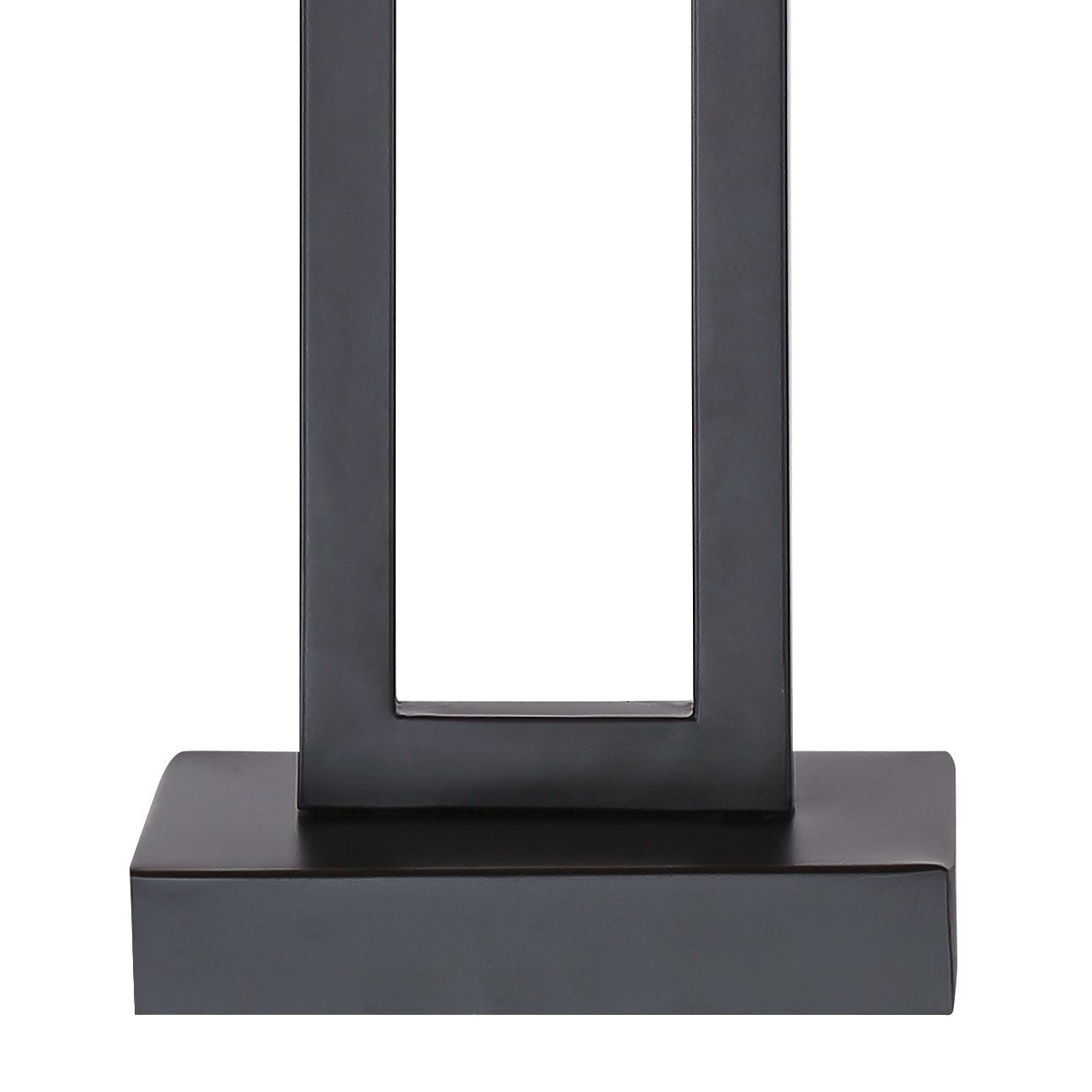 Image 5 Possini Euro Aston 26" Black Finish Open Rectangle Modern Table Lamp more views