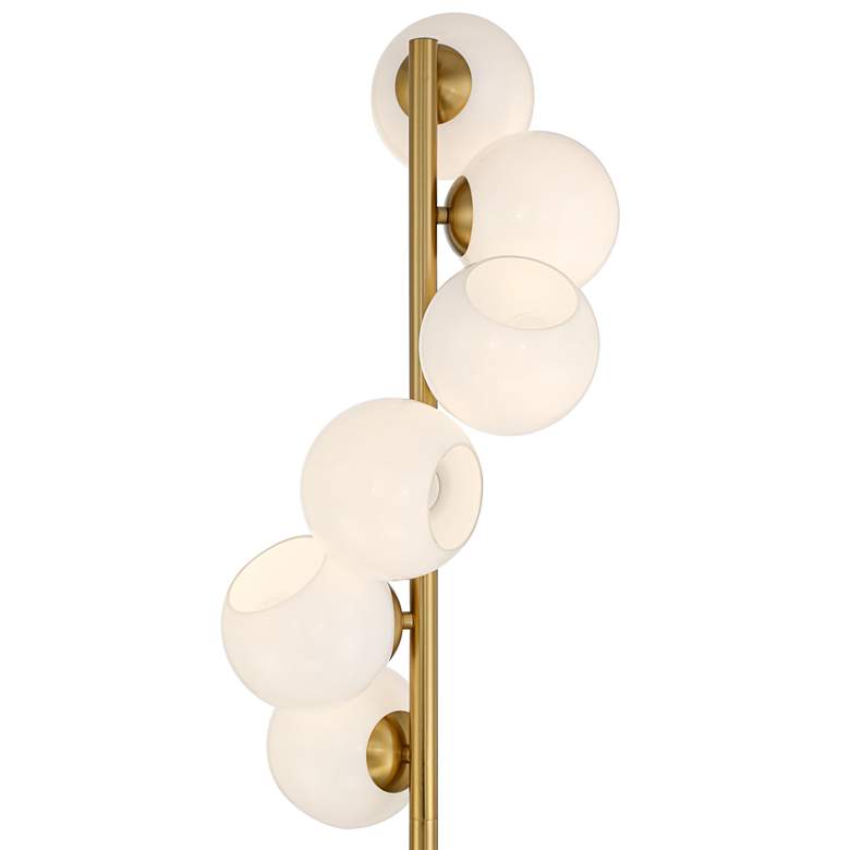 Image 4 Possini Euro Astria 67" Contemporary Warm Gold 6-Light Tree Floor Lamp more views