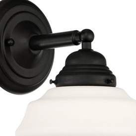 Image3 of Possini Euro Astrid 10 1/4" High Schoolhouse Glass Wall Sconce more views