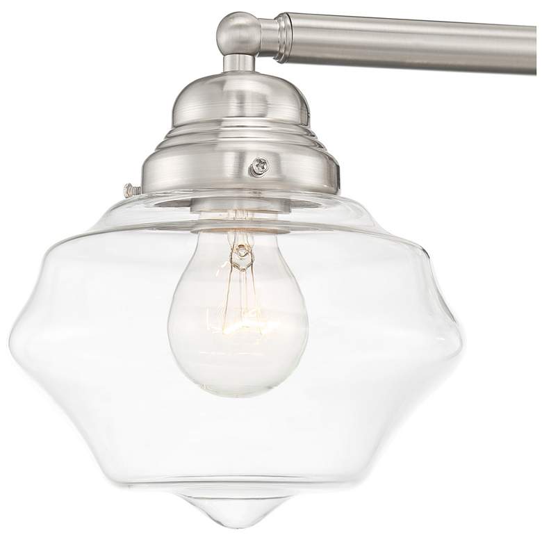 Image 3 Possini Euro Astrid 27 1/4" Wide Nickel 3-Light Bath Light more views