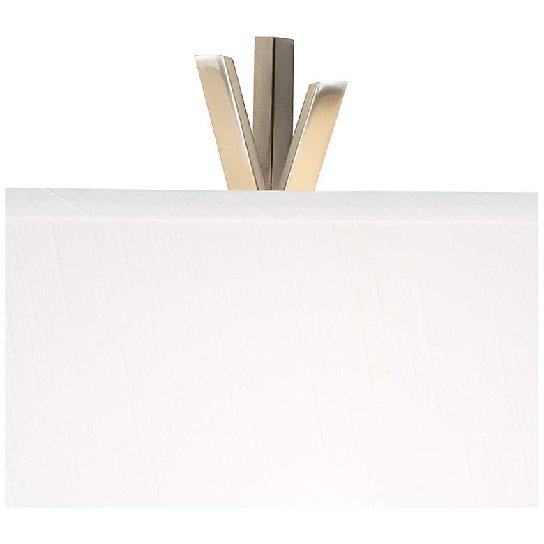 Image 3 Possini Euro Asymmetry 30" Nickel Modern Table Lamp with Dimmer more views