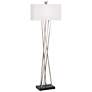 Possini Euro Asymmetry 63 1/2" Brushed Nickel Modern Floor Lamp