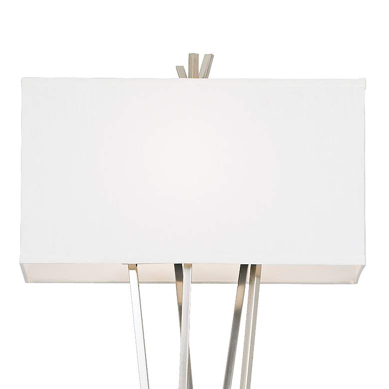 Image 3 Possini Euro Asymmetry 63 1/2" Brushed Nickel Modern Floor Lamp more views