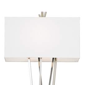Image3 of Possini Euro Asymmetry 63 1/2" Brushed Nickel Modern Floor Lamp more views