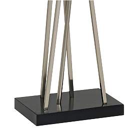 Image5 of Possini Euro Asymmetry 63 1/2" Brushed Nickel Modern Floor Lamp more views