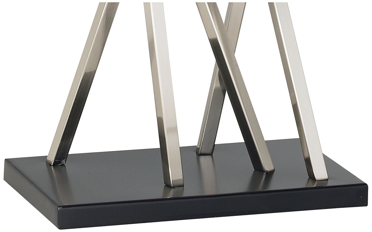 Image 5 Possini Euro Asymmetry Brushed Steel Table Lamp Set of 2 more views